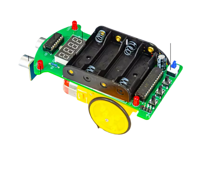 Ultrasonic Ranging Obstacle Avoidance Intelligent Car Kit