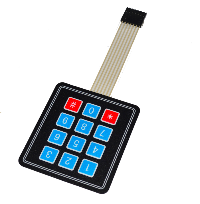 Matrix Array Membrane Switch Keypad (3x4)